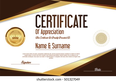 Certificate or diploma template