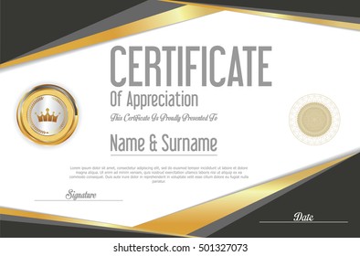 Certificate or diploma template