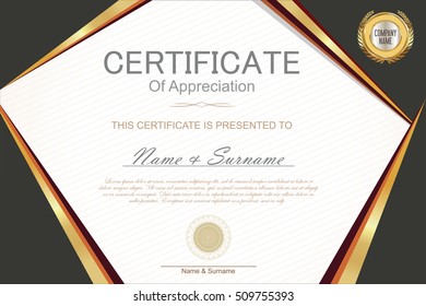 Certificate or diploma template
