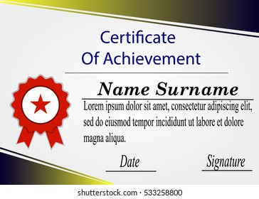Certificate or diploma template