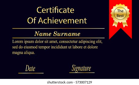 Certificate or diploma template