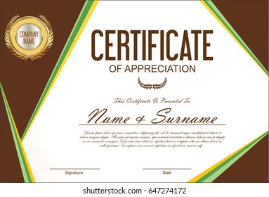 Certificate or diploma template 