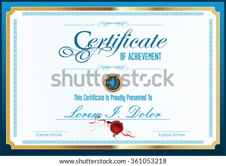 Certificate or diploma template