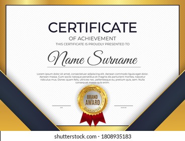 Certificate, diploma template background.Vector illustration EPS10