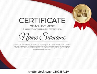 Certificate, diploma template background.Vector illustration EPS10