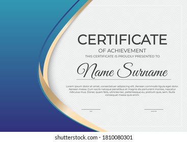 Certificate, diploma template background.Vector illustration EPS10