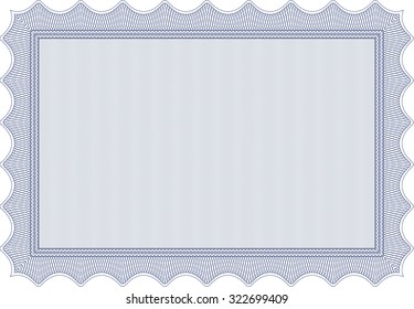 Plantilla de certificado o diploma. Fondo complejo. Detallado.Diseño cordial. 