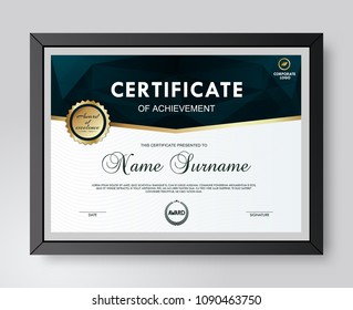 Certificate And Diploma Template. Elegant And Stylish Design. Vector.