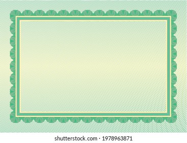 Certificate diploma template. Light colored vector stock background texture. Changable outline and background colors. For schools, online cources, web design and achievments. Light colored theme.