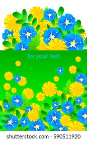 Certificate or diploma template. Vector illustration. With folwers.