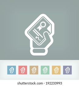 Certificate document icon