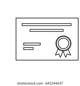 certificate document icon