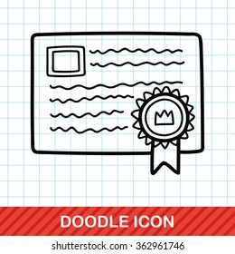 Certificate doodle