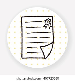 Certificate doodle