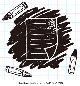 Certificate doodle