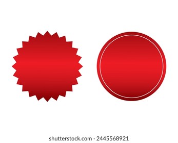 Vektorgrafik des Zertifikatselement-Symbols. Medaillenabzeichen. Zertifikatssymbol. Farbverlauf Rot. Kann für Zertifikat, Poster, Papier, Infografik, Webdesign verwendet werden. Vektorgrafik isoliert auf weißem Hintergrund.  