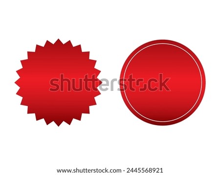 Certificate element icon vector. medal badge. Certificate symbol. Red colour gradient. Can use for certificate, poster, paper, infographic, web design. Vector isolated on white background.  