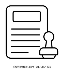 icono de línea de vectores relacionados con la financiación de certificados. Pixel de Stroke Editable Perfecto.