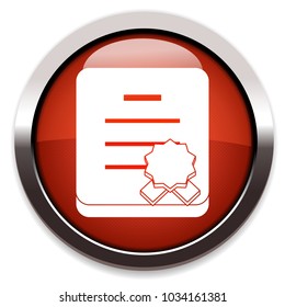 certificate flat icon