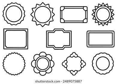 Ilustración elegante del diseño del marco del marco del certificado