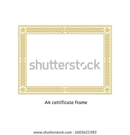 certificate frame templet Khmer border