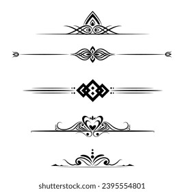 Certificate frames collection with ornaments	
