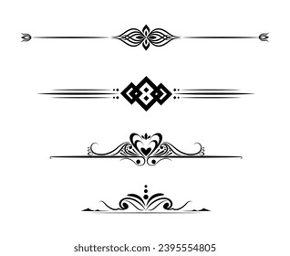 Certificate frames collection with ornaments	
