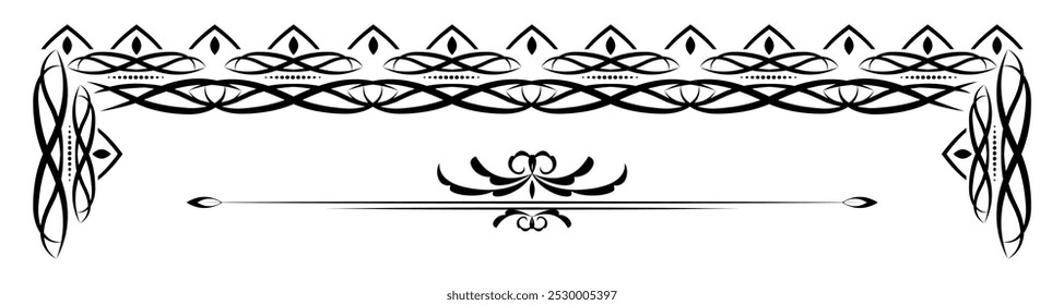 Certificate frames collection with ornaments	