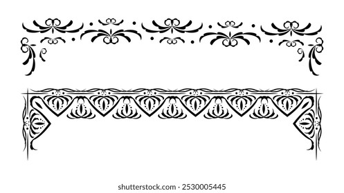 Certificate frames collection with ornaments	