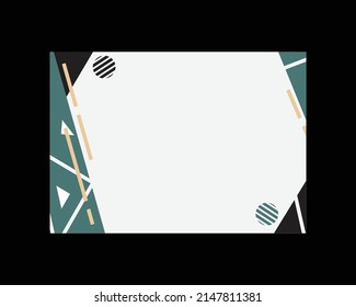 Certificate geometric template design background