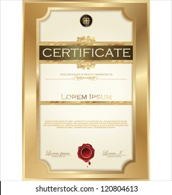 Certificate Template Stock Vector (Royalty Free) 121088941 | Shutterstock