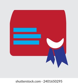 Zertifizierungssymbol. Symbol - Vektorgrafik.