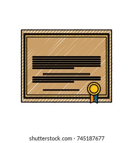 certificate of graduation vector illustration