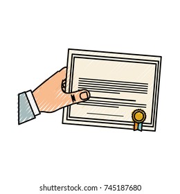 certificate of graduation vector illustration
