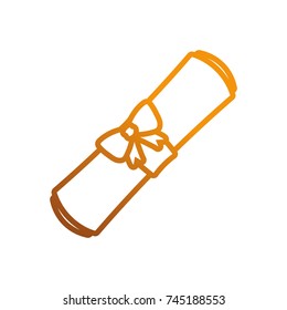 certificate of graduation vector illustration