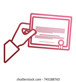 certificate of graduation vector illustration