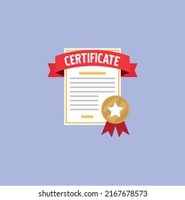 certificate graphic element Illustration template design