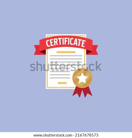certificate graphic element Illustration template design
