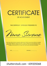 Certificate in a green design