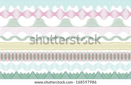 Certificate guilloche border