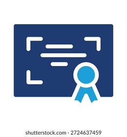 certificate of honor colored icon vector design good for web or mobile app