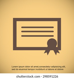 certificate  icon 