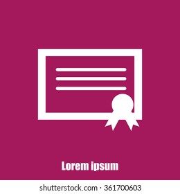 certificate  icon