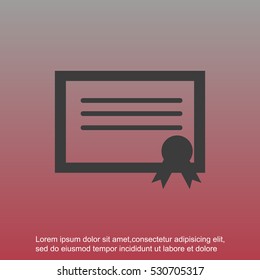 certificate  icon
