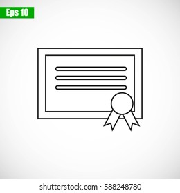 certificate  icon