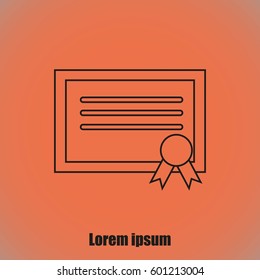 certificate  icon
