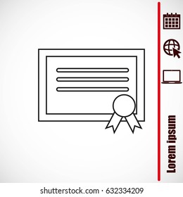 certificate  icon