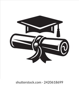 Certificate icon. Achievement, graduation cap, award, grant, diploma icon