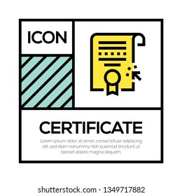 CERTIFICATE ICON CONCEPT