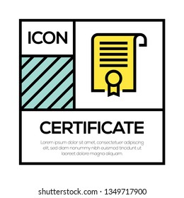 CERTIFICATE ICON CONCEPT